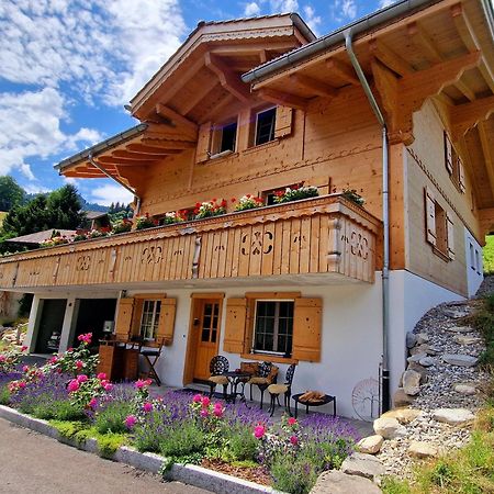 Large Deluxe Studio For 2 - Chalet Lovo Lenk Exteriör bild